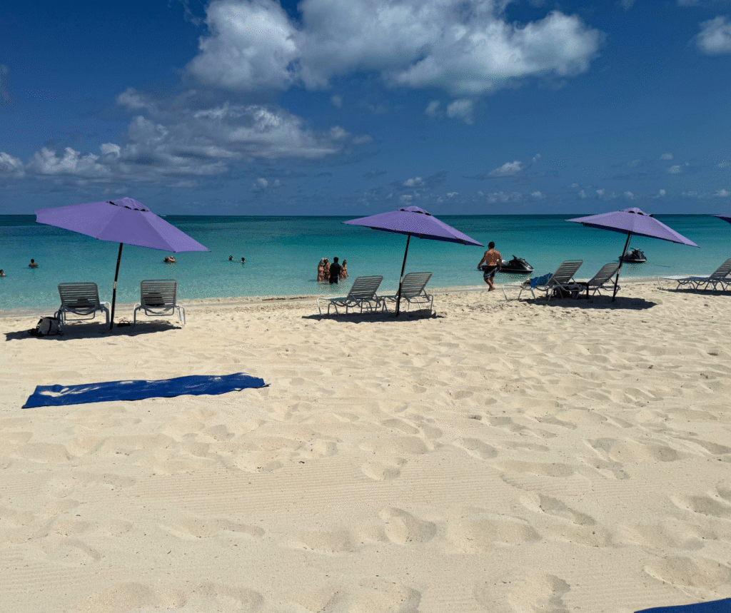 Beach yoga location at The Beach Club at Bimini